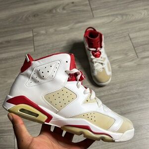 Air Jordan 6 Alternate Hare White & Red (8.5)